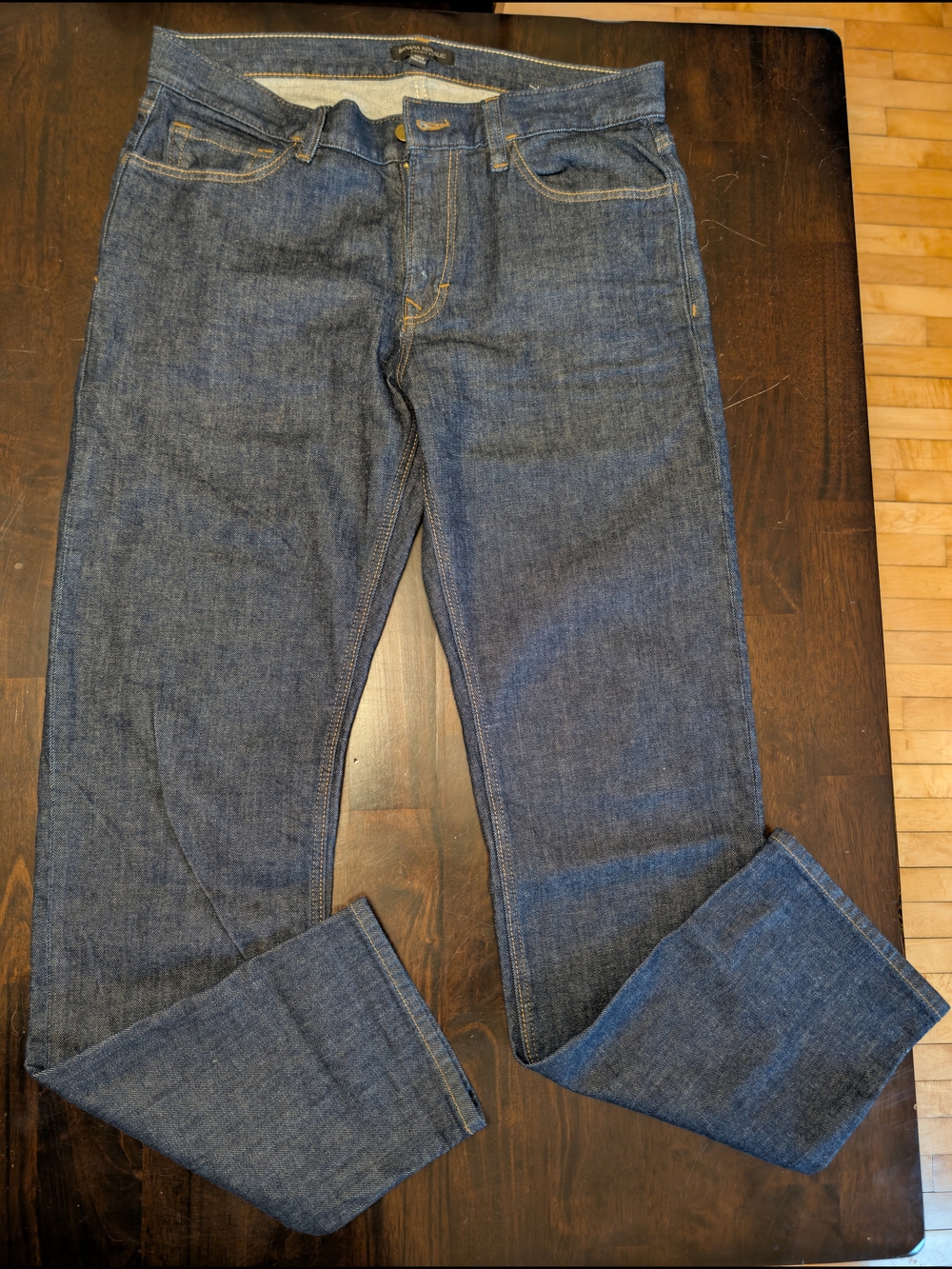 Men's Banana Republic Jeans 33×34 Crisp Clean Medium Wash Straight Casual Dress